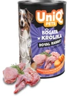 UniqPets Kutyakonzerv ROYAL Nyúl 375g
