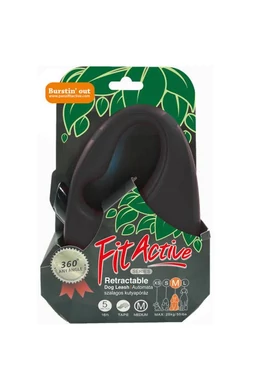 FitActive - Automata Póráz - Szalagos - Fekete - 25kg/5m - M