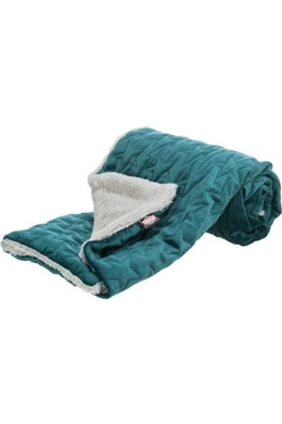 Trixie Estelle Blanket - Takaró (Zöld/Szürke) Kutyák Részére (100×70cm)