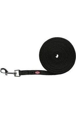 Trixie Tracking Leash Rubberized - Nyomkövető Póráz (Fekete) Kiképzéshez (S-M) 10m/15mm