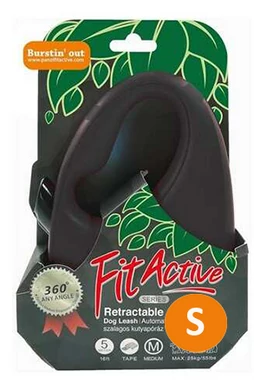 FitActive - Automata Póráz - Szalagos - Fekete - 15kg/5m - S