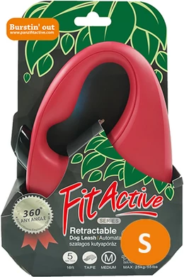 FitActive - Automata Póráz - Szalagos - Piros - 15kg/5m - S