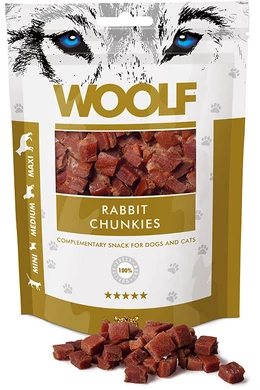 Woolf Nyúlhús Kockák - 100g