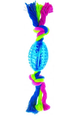 Tatrapet Toy - Kötéljáték Kristály Rögby Labdával 30cm