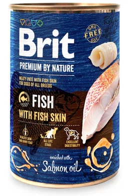 Brit - Konzerv - Premium Hal és Halbőr 800g