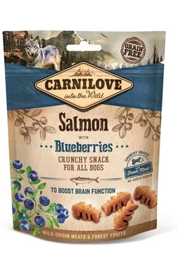 Carnilove Dog Snack Crunchy Salmon&amp;amp;Blueberries - Lazac Áfonyával - 200g -