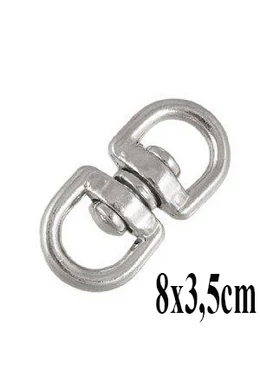 Karabiner Forgókarika 8×3,5cm - Nagy