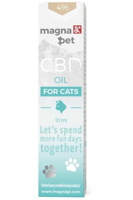 MagnaPet Macskáknak CBD Olaj 4% / 10ml - Természetes Megoldás