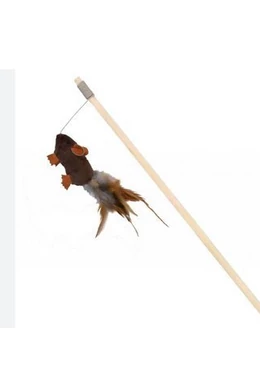 Trixie Playing Rod - Macskapeca Plüss Egér - 50cm