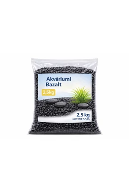 Akvárium Talaj - Fekete Bazalt - 2,5kg