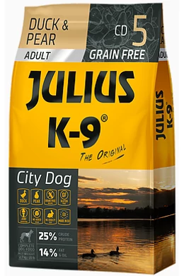 Julius-K9 - Adult Duck &amp;amp; Pear - Kacsahús és Körte Cd5 - 10kg