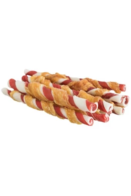 Trixie Denta Fun Barbecue Chicken Chewing Rolls - 12cm 10db/80g