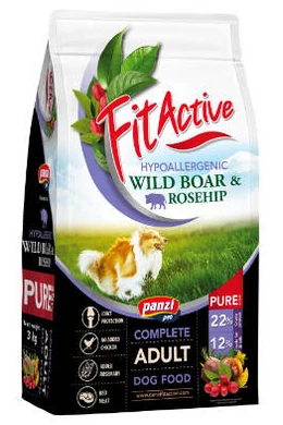 FitActive Dog - Száraztáp - Pure Vaddisznó és Csipkebogyó 3kg