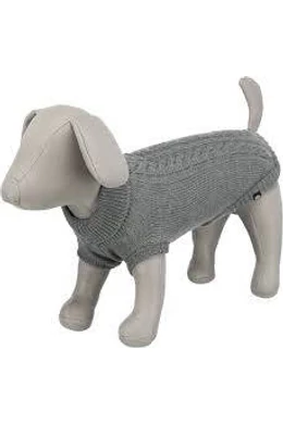 Trixie Kenton Pullover - Pulóver (Szürke) Kutyák Részére (XS) 27cm