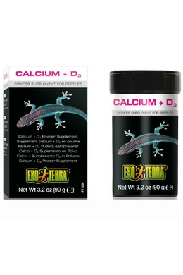 Exo Terra - Táplálékkiegészítő - Kalcium és D3 Vitamin 90g