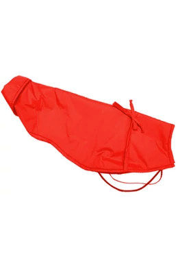 P/C. Stílusos Piros Galléros Esőkabát 50cm - XL