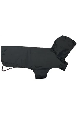 P/C. Tépőzáras Fekete Esőkabát Kapucnival - Stílusos és Funkcionális 30cm - XS