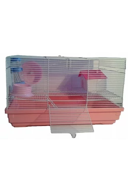 Panama-Pet Ketrec 47×30×27cm Fehér és Rózsaszín