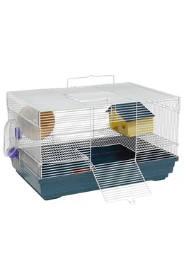 Panama-Pet Ketrec 47×30×27cm Fehér és Kék