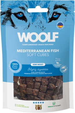 Woolf Mediterán Halhús Kockák - 100g