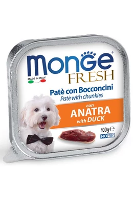 Monge Dog - 100g Fresh Paté&amp;amp;Chunkies kacsa