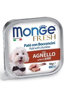Monge Dog - 100g Fresh Paté&amp;amp;Chunkies bárány