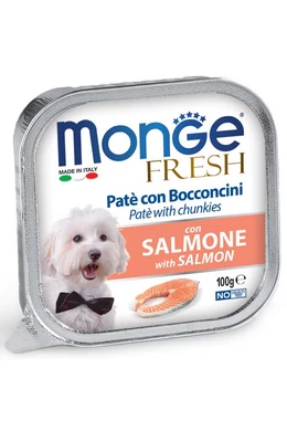 Monge Dog - 100g Fresh Paté&amp;amp;Chunkies lazac