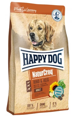 Happy Dog Natur - Croq Rind &amp;amp; Reis - Marha &amp;amp; Rizs - 1kg