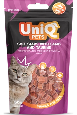 UniqPets Macska Jutalomfalat MIMI Puha Bárány Csillagok Taurinnal 50g