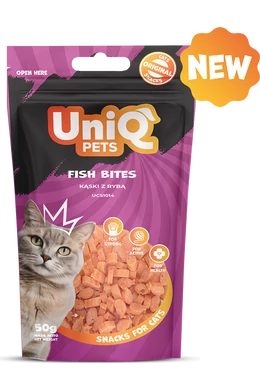 UniqPets Macska Jutalomfalat MIMI Puha Hal Falatkák 50g