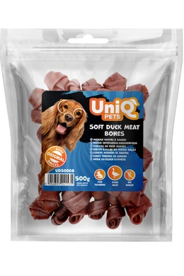 UniqPets Kutya Jutalomfalat CHEWY Puha Kacsa Csont 500g