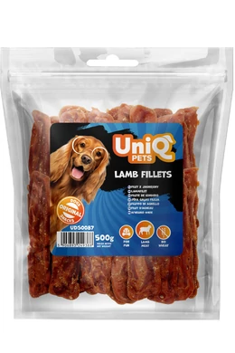 UniqPets Kutya Jutalomfalat MEATY Bárány Filé 500g