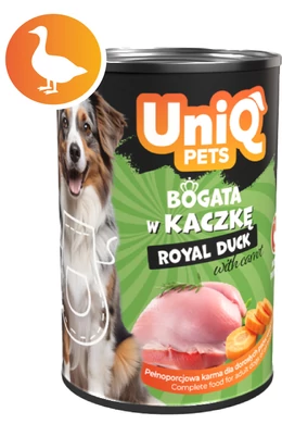 UniqPets Kutyakonzerv ROYAL Kacsa 375g