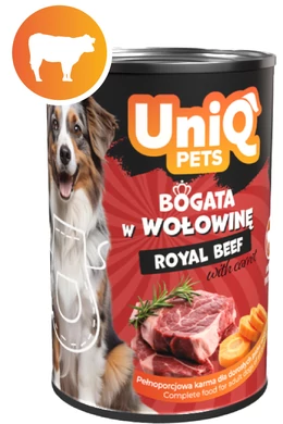 UniqPets Kutyakonzerv ROYAL Marha 375g