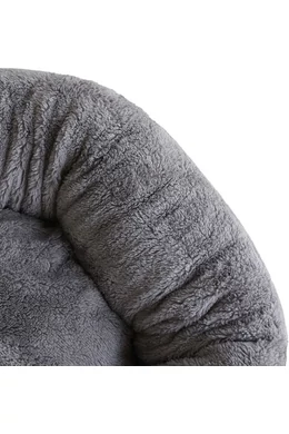 UniqPets Kisállat Fekhely Kényelmes 60×60×15cm Szürke