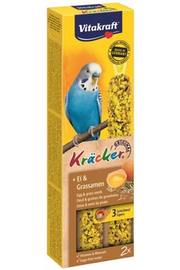 Vitakraft Kräcker Tojás &amp;amp; Szezámmag Duplarúd Hullámos Papagájnak 2×30g