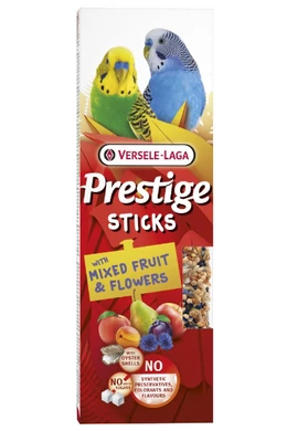 Prestige Sticks Budgies Mixed Fruit&amp;amp;Flowers - Duplarúd Hullámos Papagáj Virágok és Gyümölcs 60g