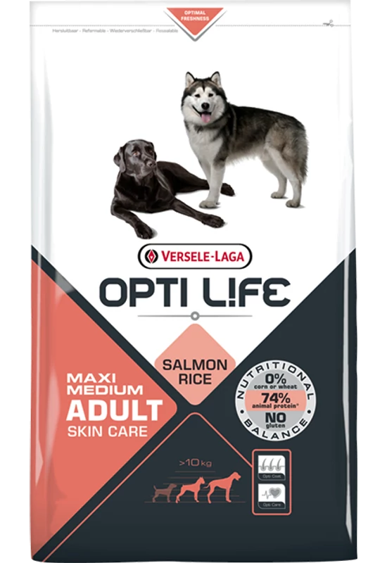 Opti Life Adult Skin Care Medium & Maxi - 12,5kg