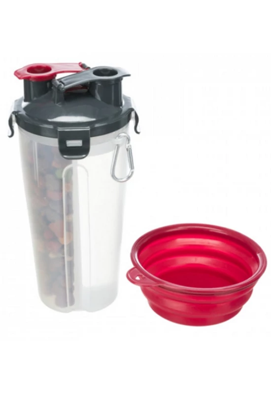 Trixie Feed And Water Containers - Úti Etető és Itató Egyben (2× 0.35 L/O 11 × 23cm)