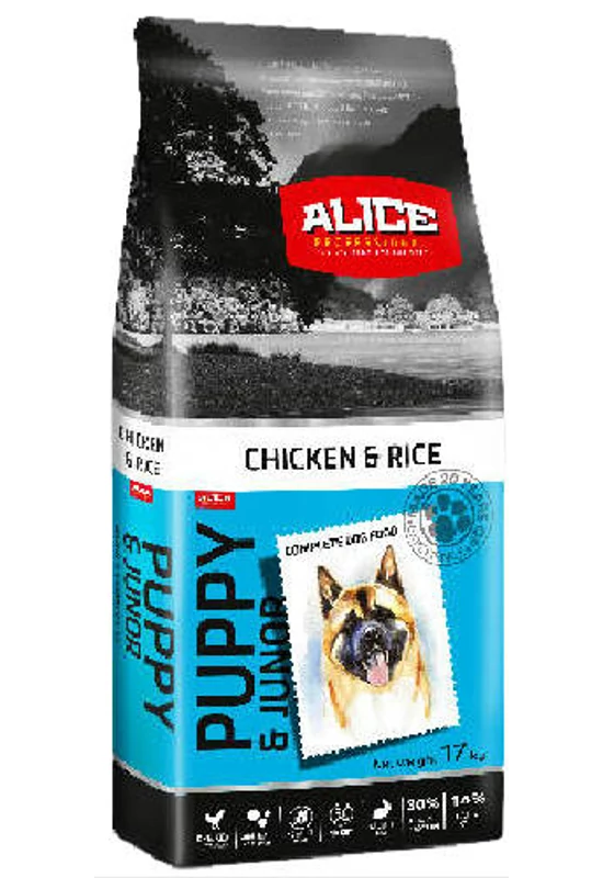 Alice Puppy Chicken & Rice - Csirke és Rizs 17kg