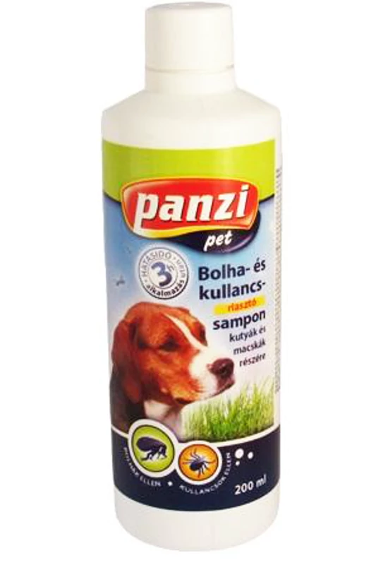 Panzi Kutya Sampon Bolha és Kullancsriasztó 200ml