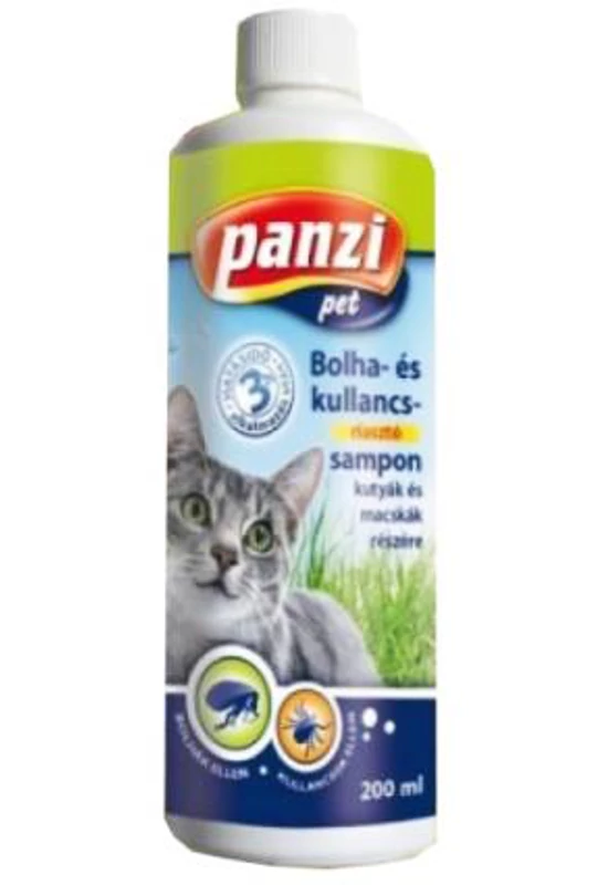 Panzi Macska Sampon Bolha és Kullancsriasztó 200ml