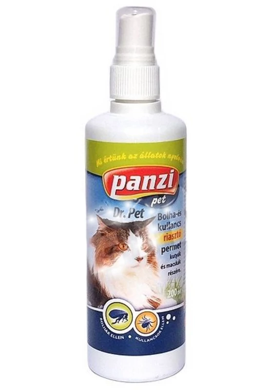 Panzi Bolha és Kullancsriasztó Spray Macskának és Kutyának 200ml