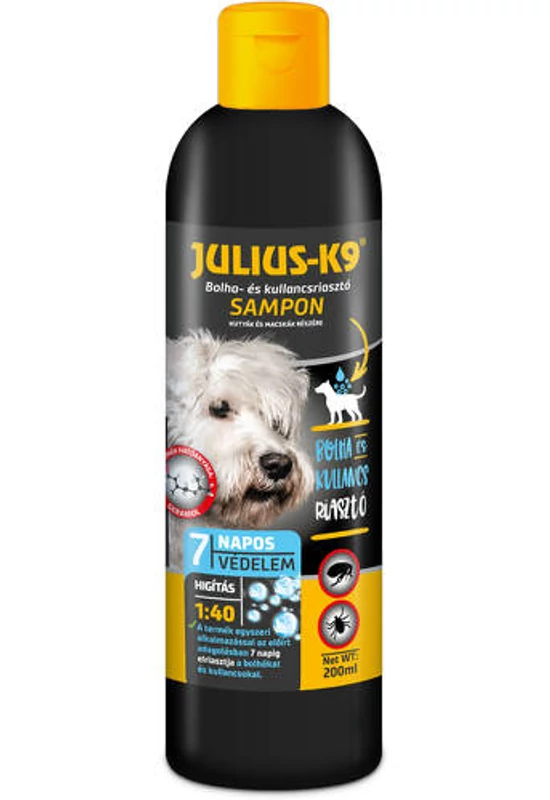 Julius-K9 - Bolhariasztó sampon kutyák részére - 200ml