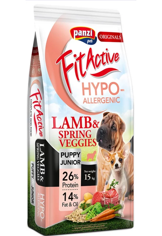 FitActive - Originals - Hypoallergenic Junior Bárány és Zöldség 15kg