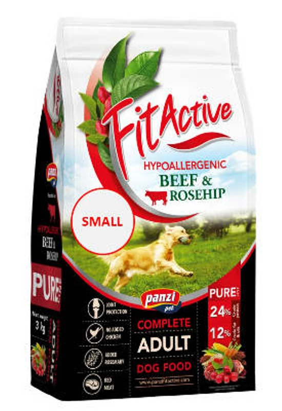 FitActive Dog - Pure Line Beef & Rosehip SMALL - Marha és Csipkebogyó 3kg