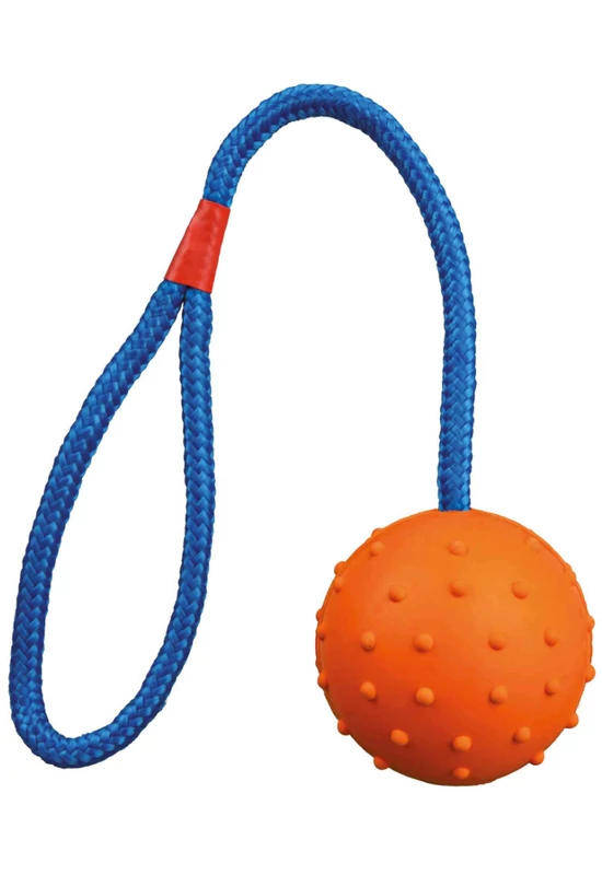 Trixie Kutyajáték Zsinóros Gumilabda 6cm/30cm