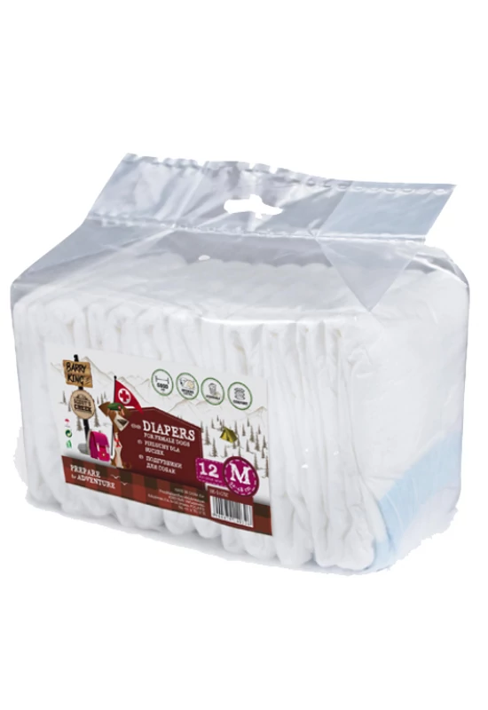 Barry King - Inkontinencia Pelenka Szuka Kutyáknak 32-48cm - M 12db/csomag