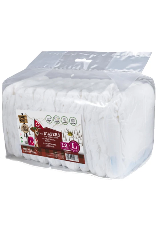 Barry King - Inkontinencia Pelenka Szuka Kutyáknak 36-52cm - L 12db/csomag