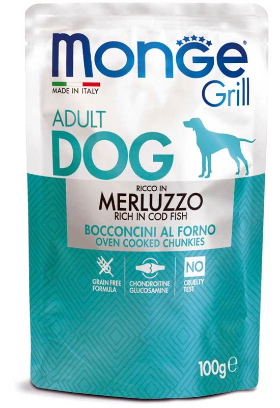 Monge Dog - Grill Adult - Cod Fish - Tőkehal 100g